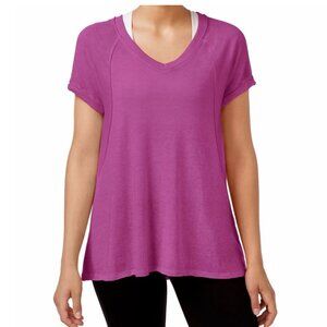 Calvin Klein Performance Women's Active Burnout T-Shirt, Vivid Violet, Small
